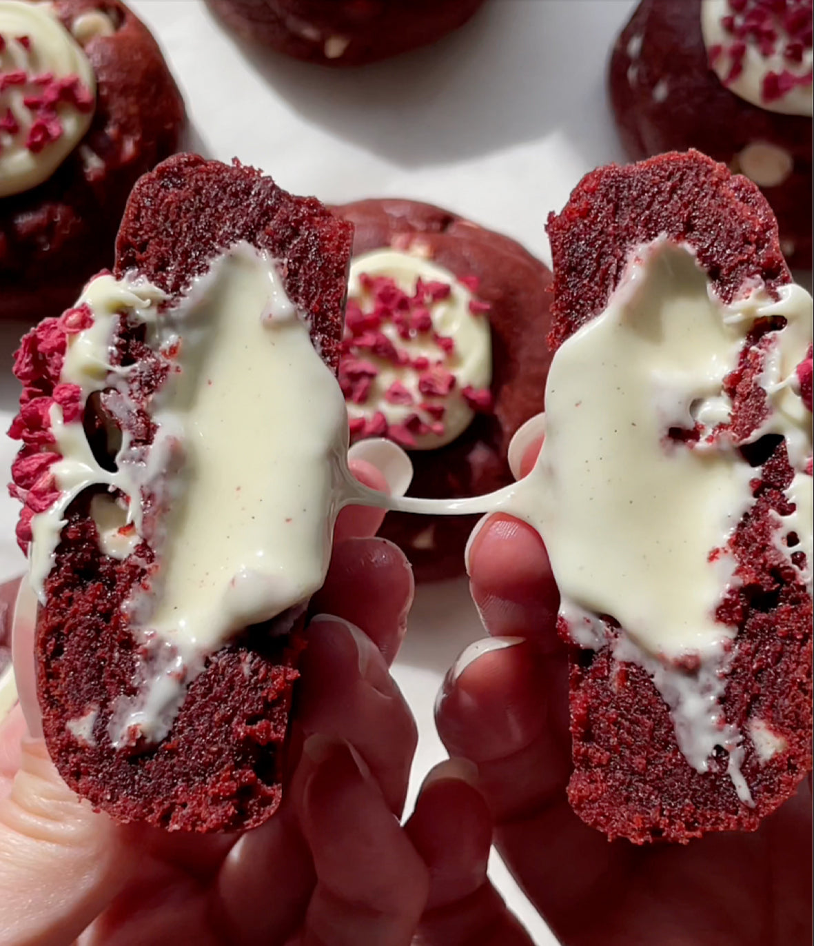 Red Velvet NYC Chunks & Cream Cookies